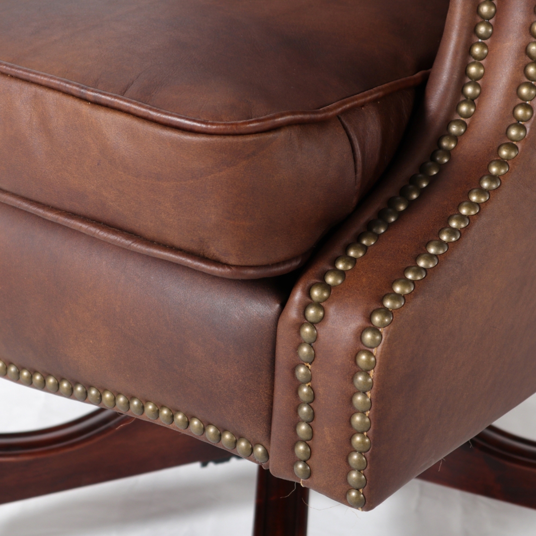 Henry Leather Office Chair Mocha image 6